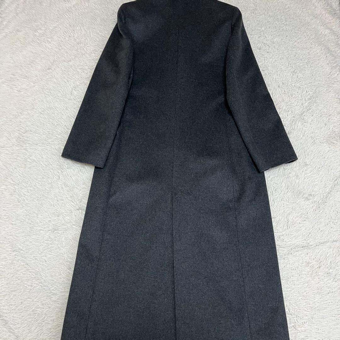 【未使用級】キャノンクリエイション マキシ丈 カシミヤ100% チェスターコート