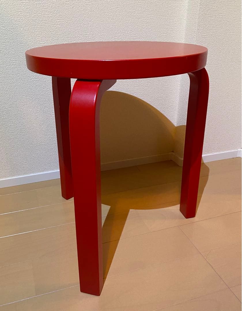 アルテック artek スツール60 赤 ３本脚 80周年