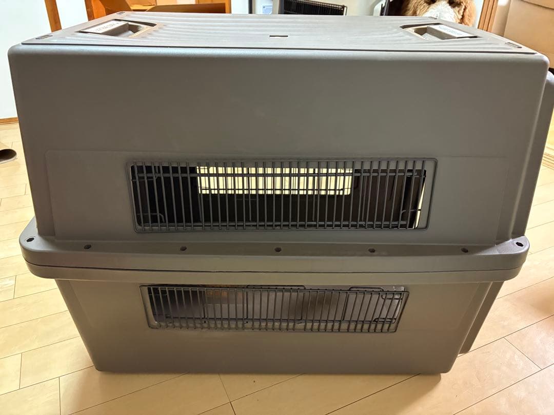 ケージ　アイリスオーヤマキャリー Lサイズ ブラウン　犬用キャリー空輸対応