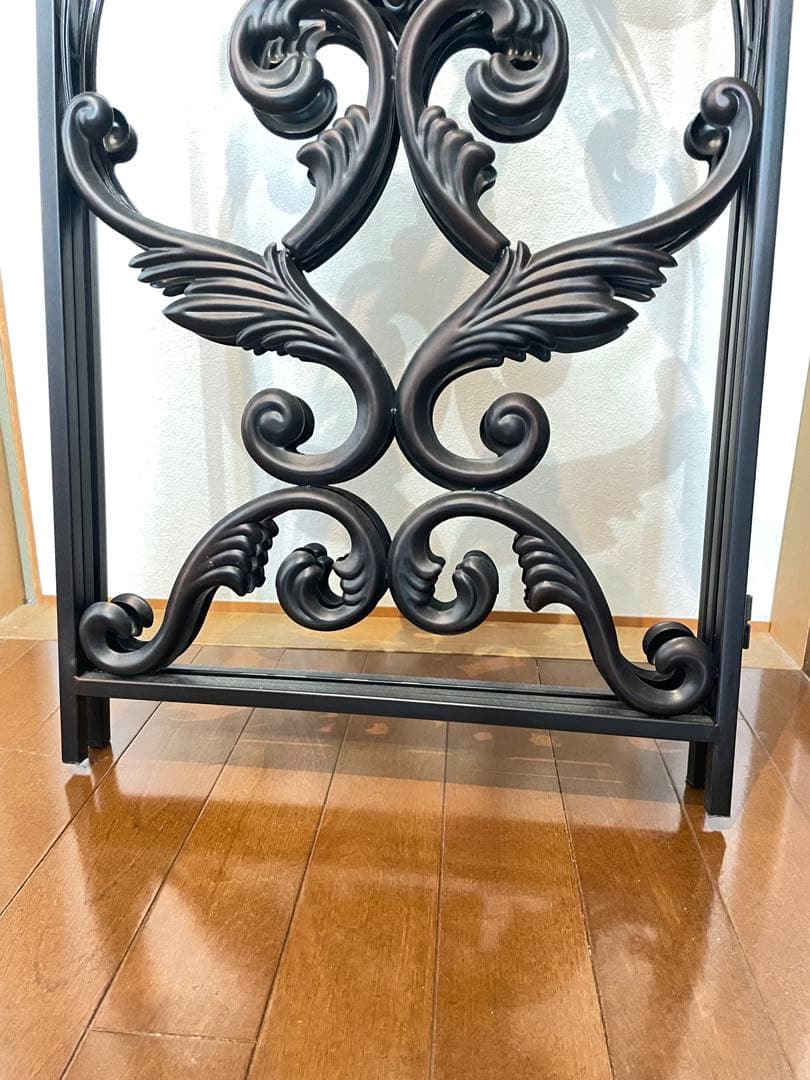 未使用品　アンティーク　アイアン3連パーテーション