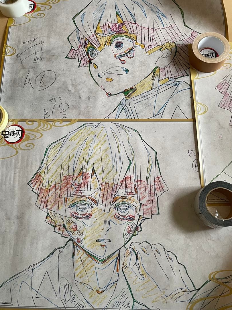 鬼滅の刃 我妻善逸 B2原画ポスター まとめ売り