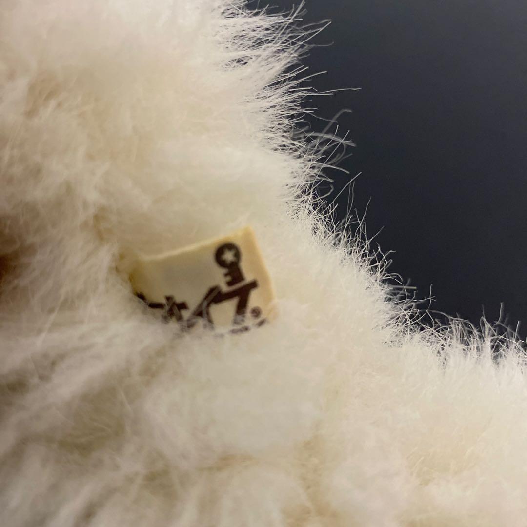 激レアサイズ！オオイケ　白いペルシャネコ ぬいぐるみ 希少　昭和レトロ m7