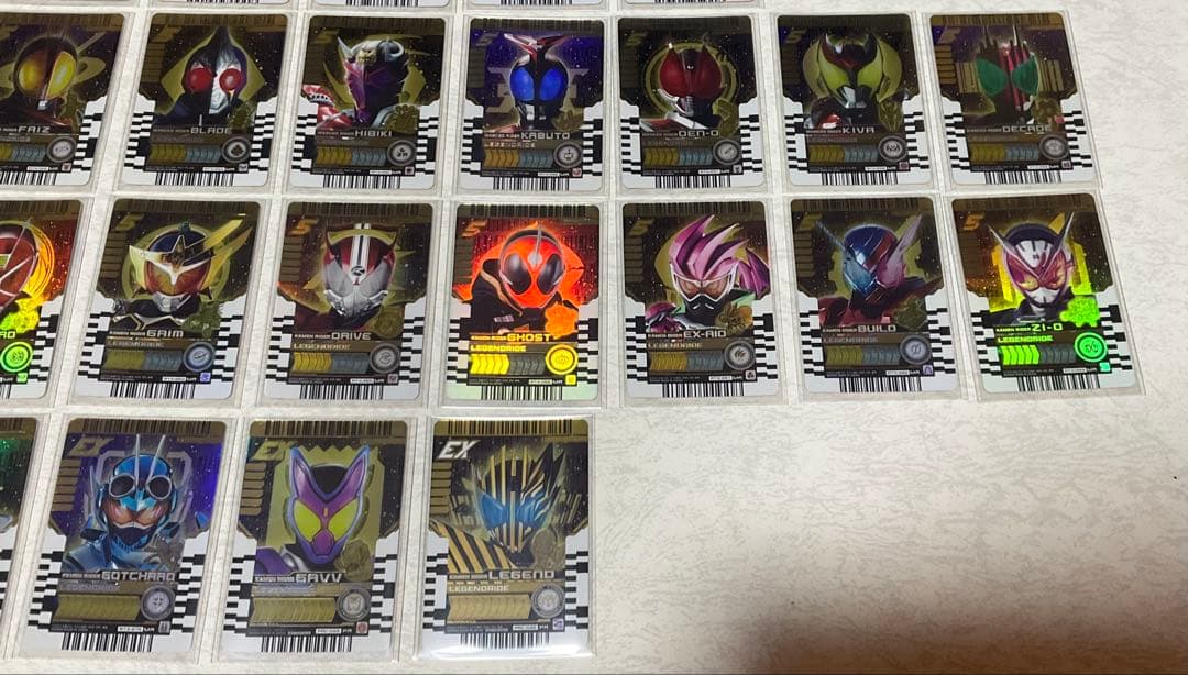 ライドケミートレカ マーベラスレア クウガ～ガヴ、レジェンド オマケ付き！