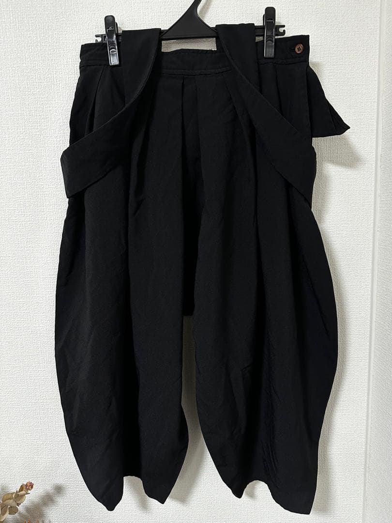 AD2017 コムデギャルソンガール 吊りパンツ 黒　エステル