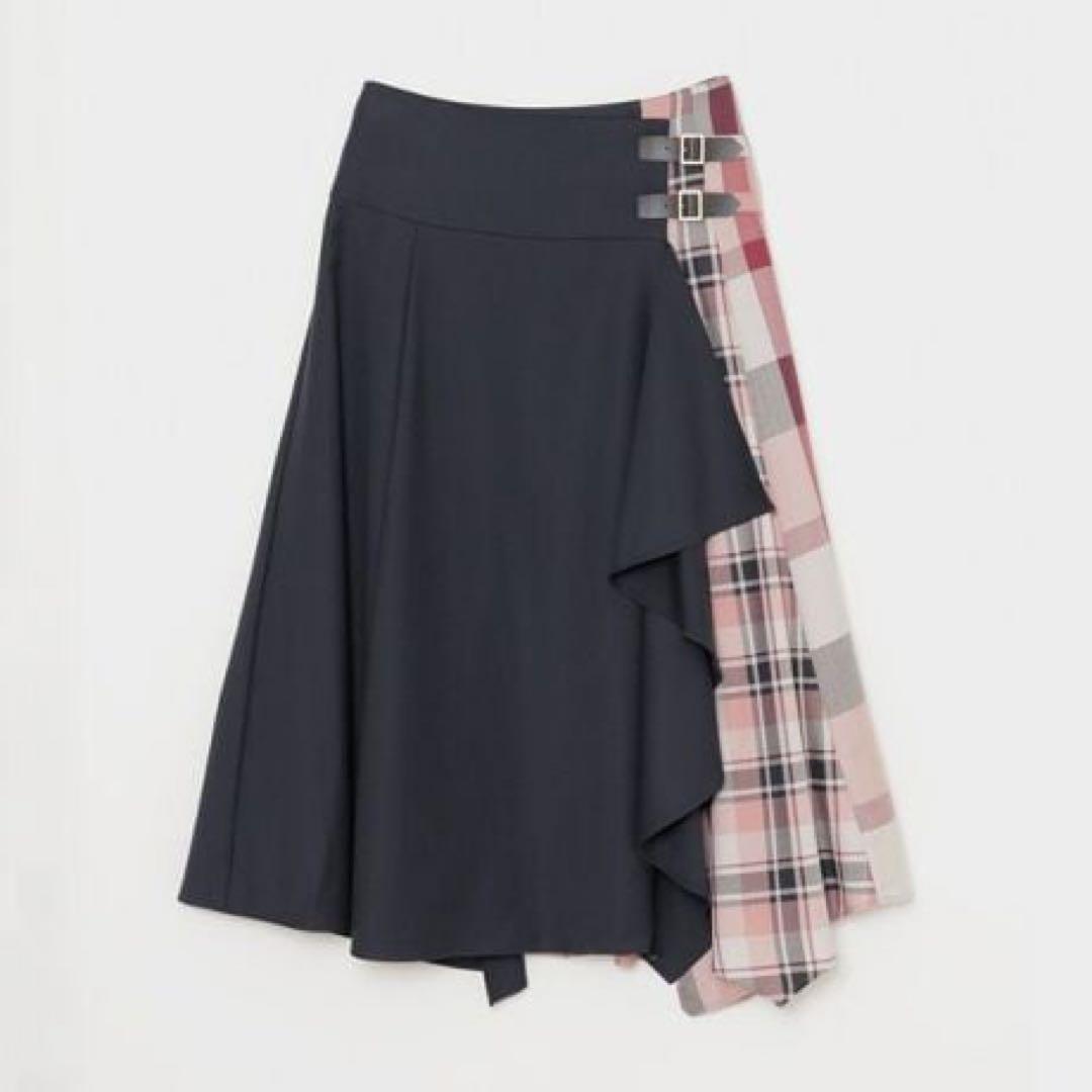 【美品】ブルーレーベルクレストブリッジ エアリーツイルスカート