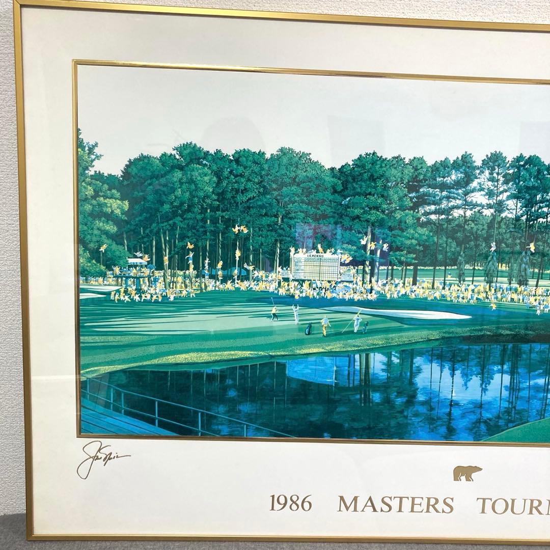 ヒロ・ヤマガタ　ジャックニクラウス　1986マスターズトーナメントアートポスター
