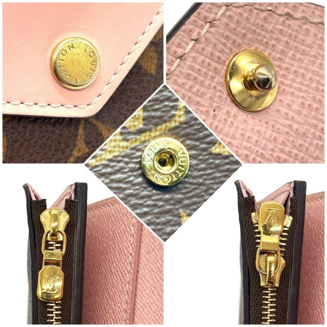 k*k様 美品★ ルイヴィトン　三つ折り財布 モノグラム ゾエ ローズバレリーヌ