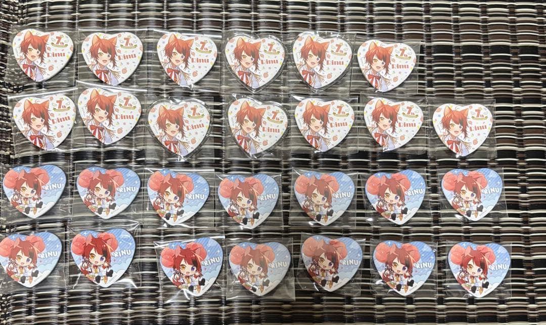 すとぷり 莉犬 ハート型缶バッジ27個セット