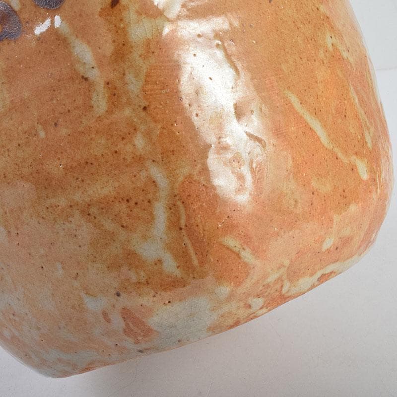 茶道具　御深井焼　手付水指　銘「柳水」　藪内流透月斎極め箱　M　R9276B