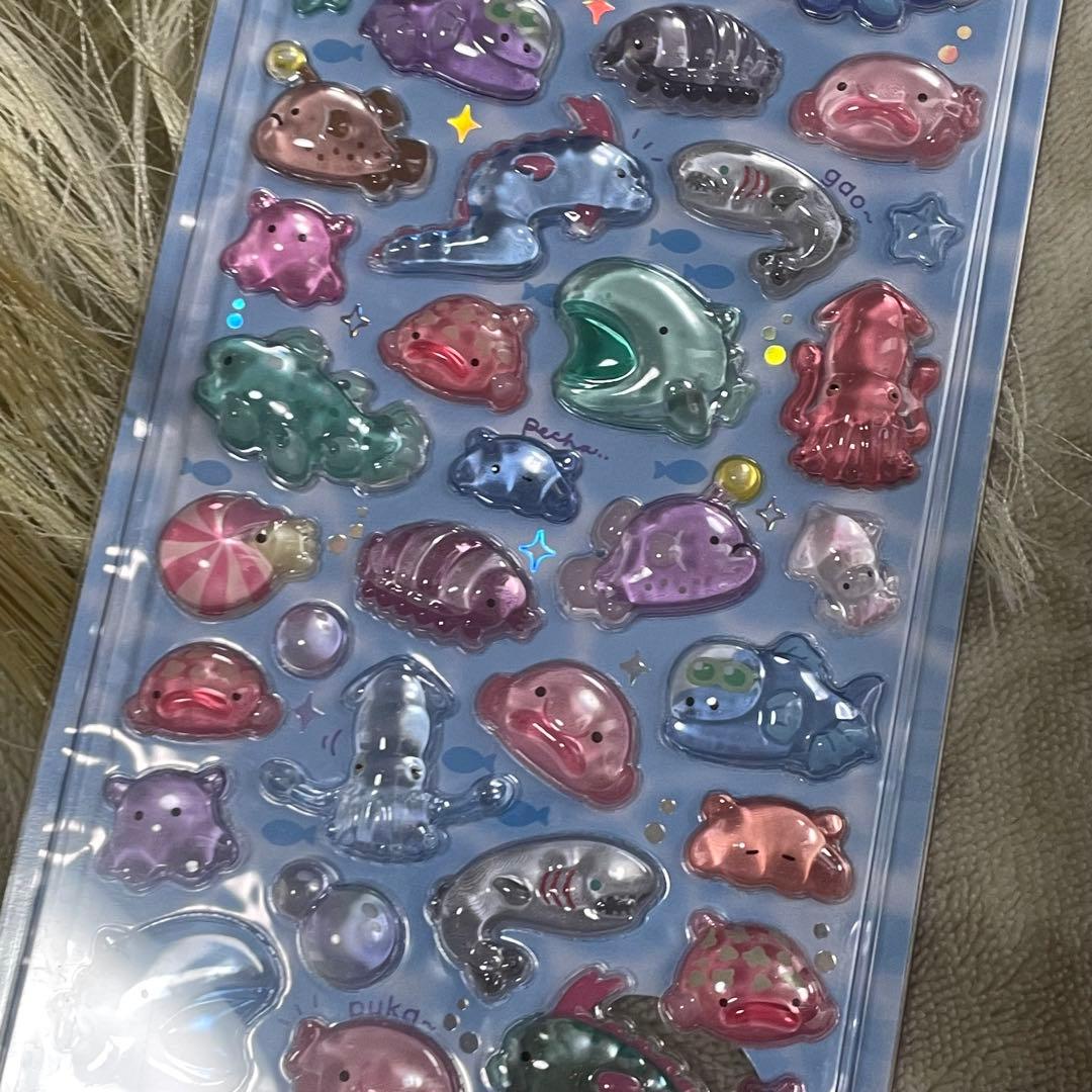 水族館限定　クーリア正規品　ボンボンドロップシール　４枚セット