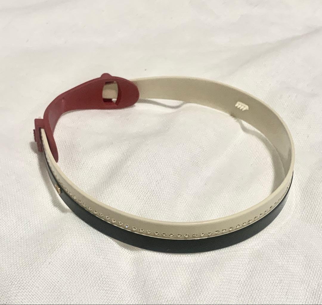 ALEXANDLE バイカラーストーン付きヘアカチューシャ