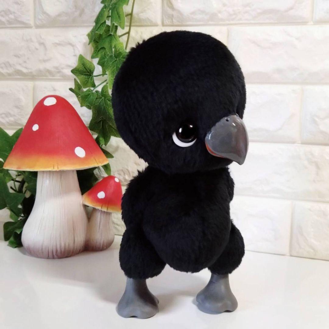 ぬいぐるみ✽アートドール✽カラスのかーくん✽手足可動✽大サイズ