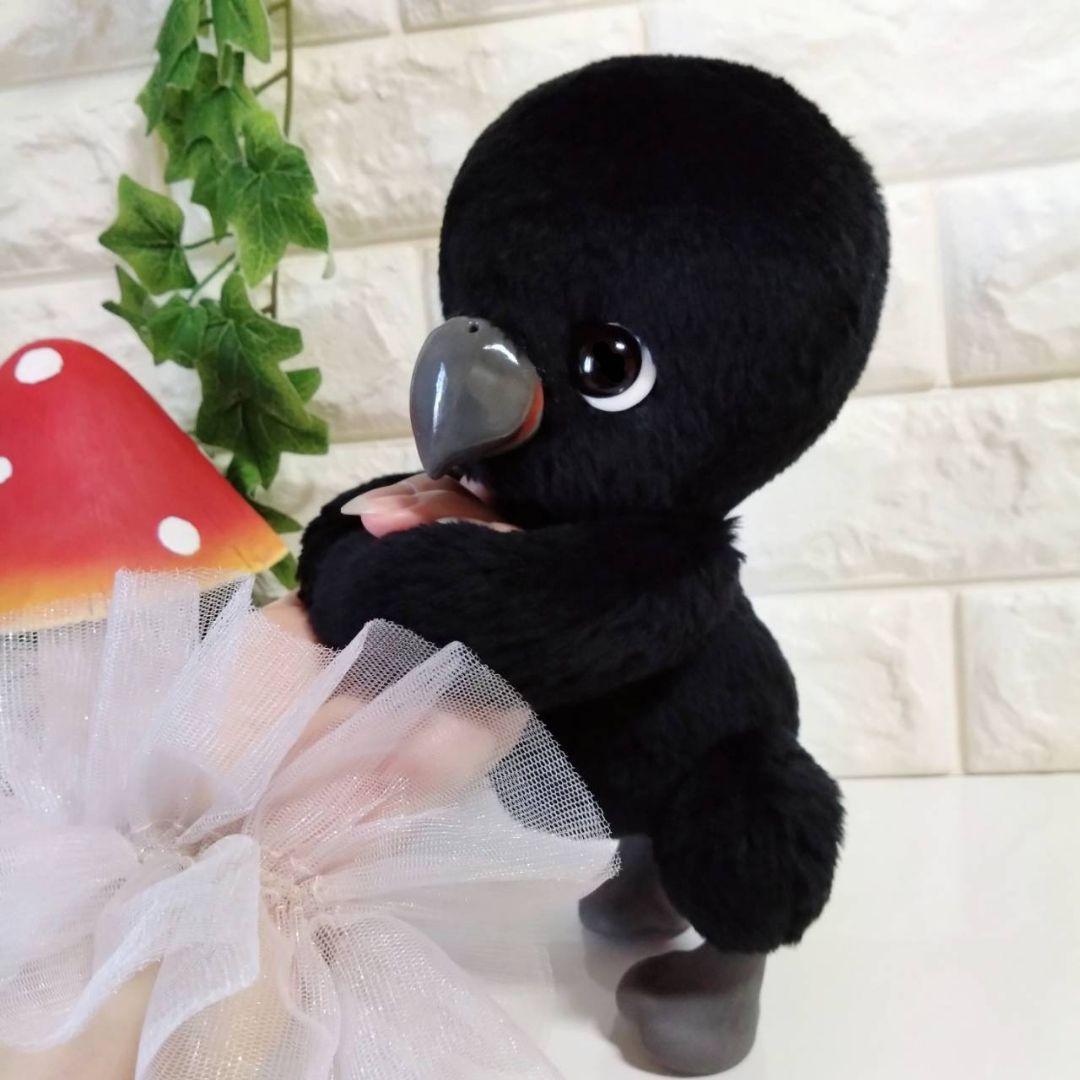 ぬいぐるみ✽アートドール✽カラスのかーくん✽手足可動✽大サイズ