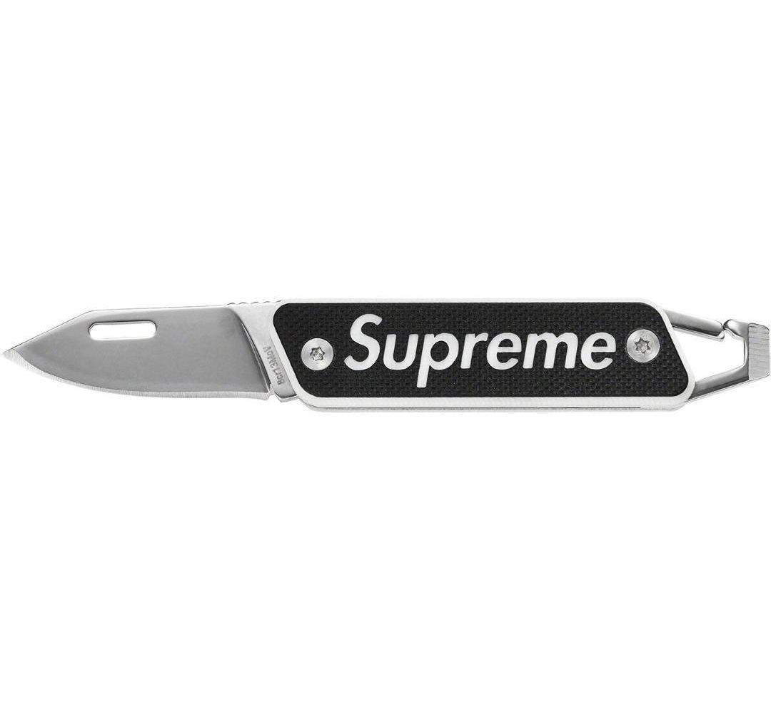 新品未開封 22ss Supreme TRUE キーチェーン ナイフ BLACK