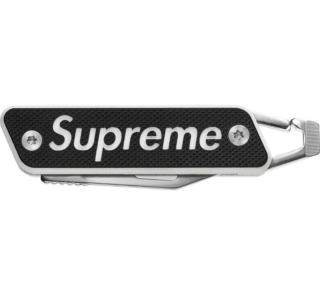 新品未開封 22ss Supreme TRUE キーチェーン ナイフ BLACK