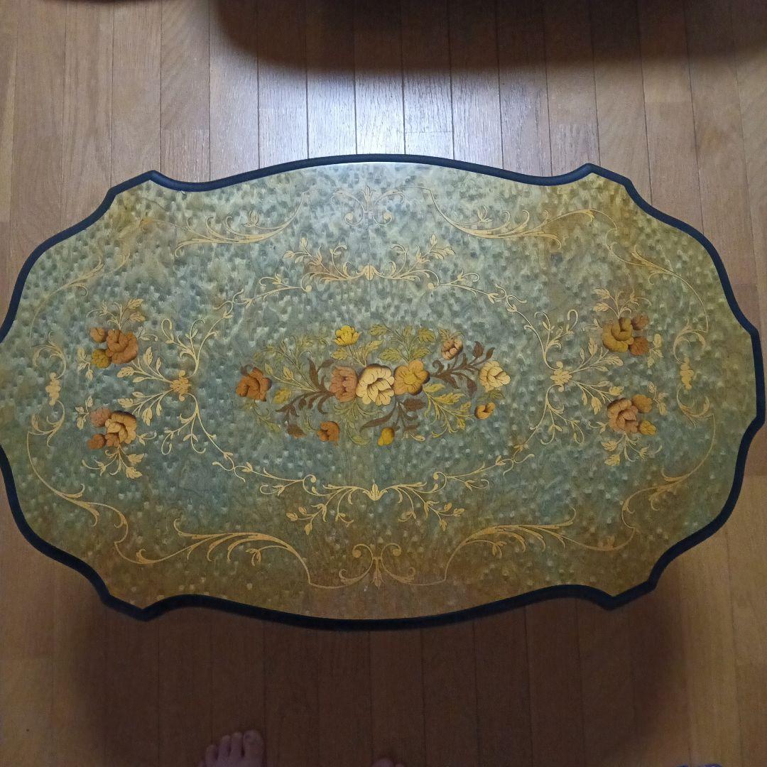 Demainドマン　象嵌　テーブル