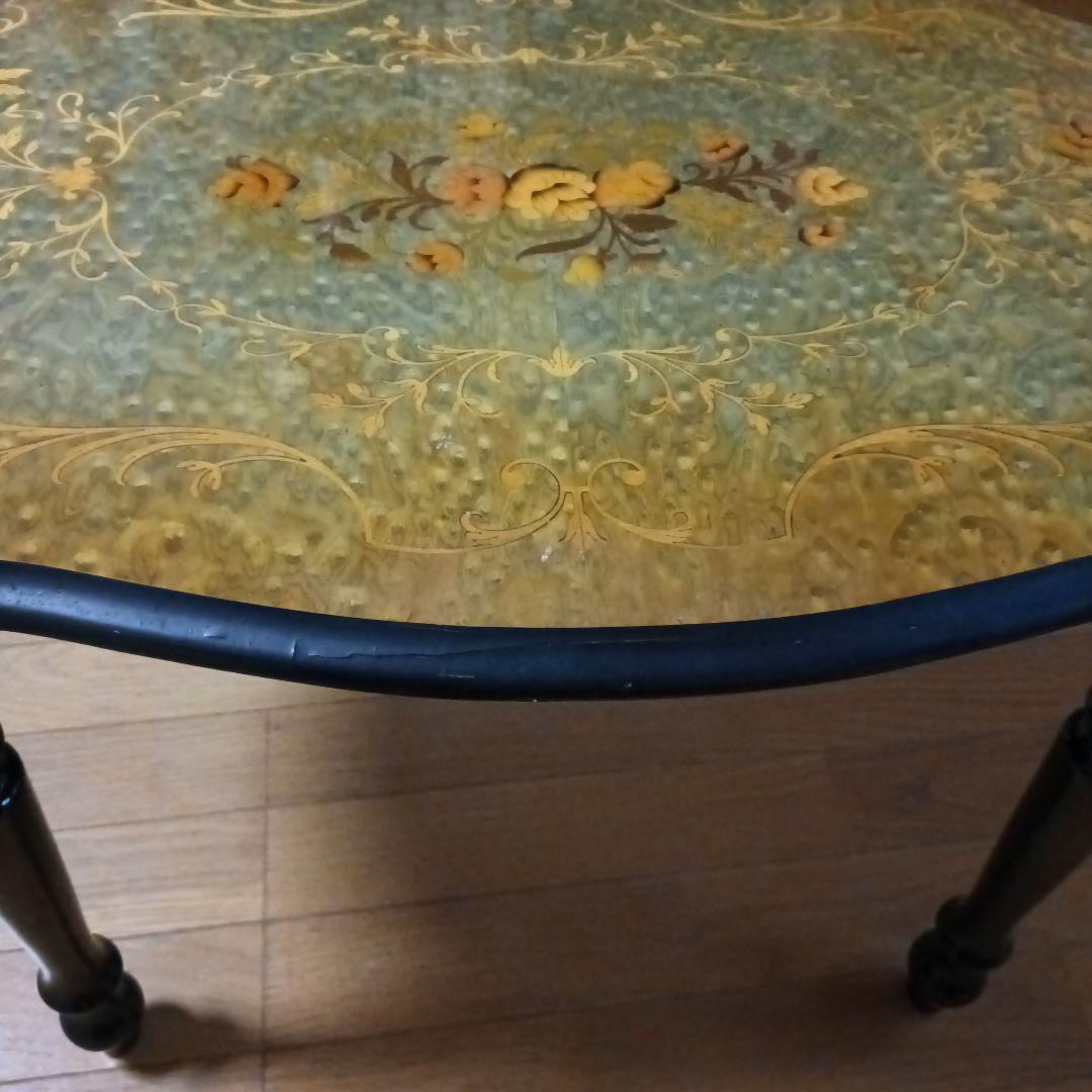 Demainドマン　象嵌　テーブル