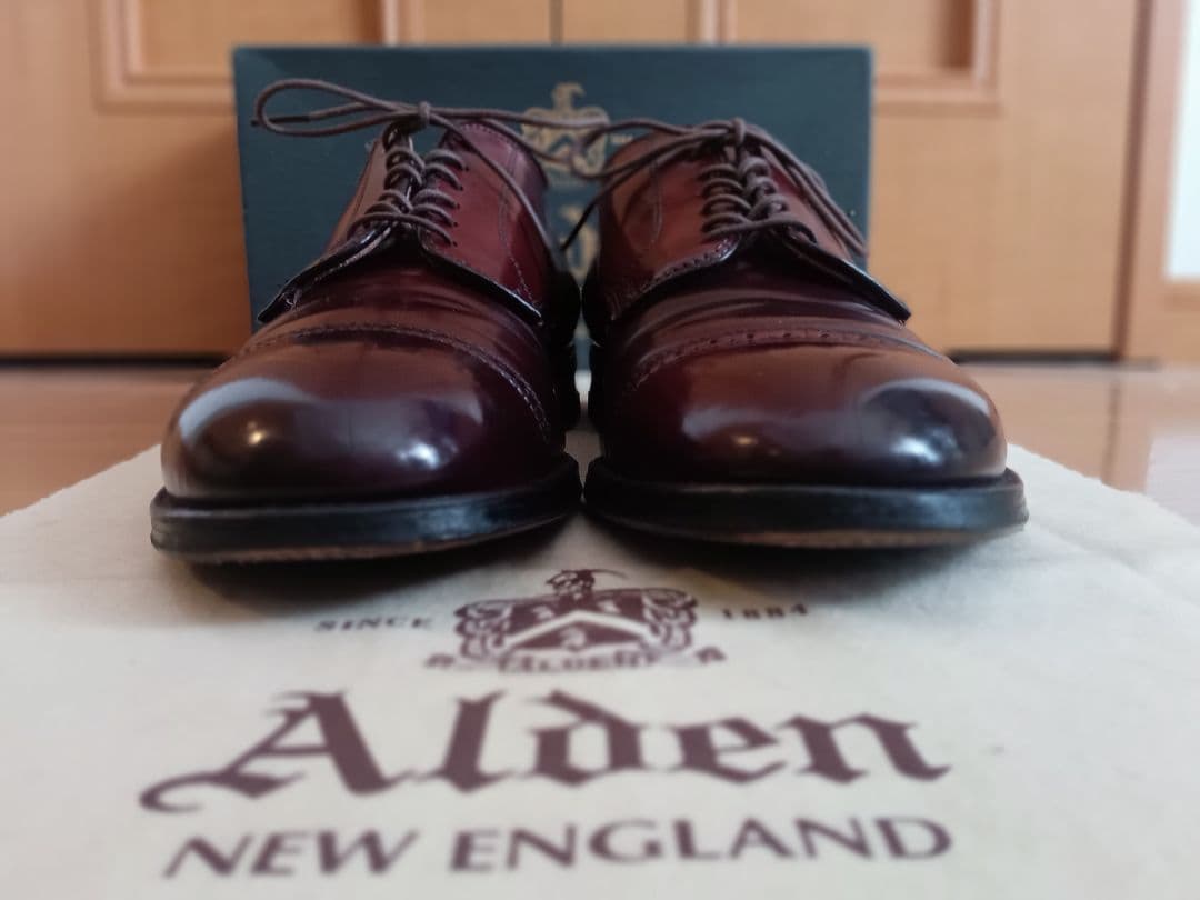 【極美品】Alden56201オールデンコードバンモディファイドラスト