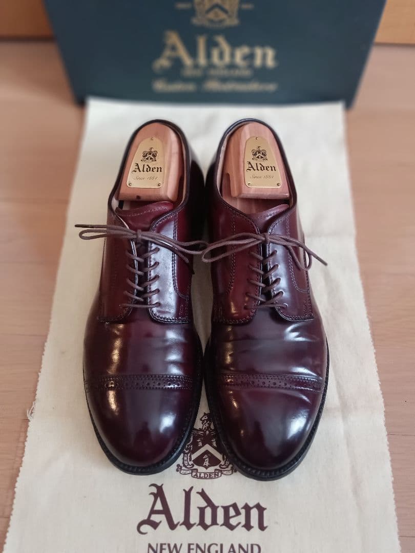 【極美品】Alden56201オールデンコードバンモディファイドラスト