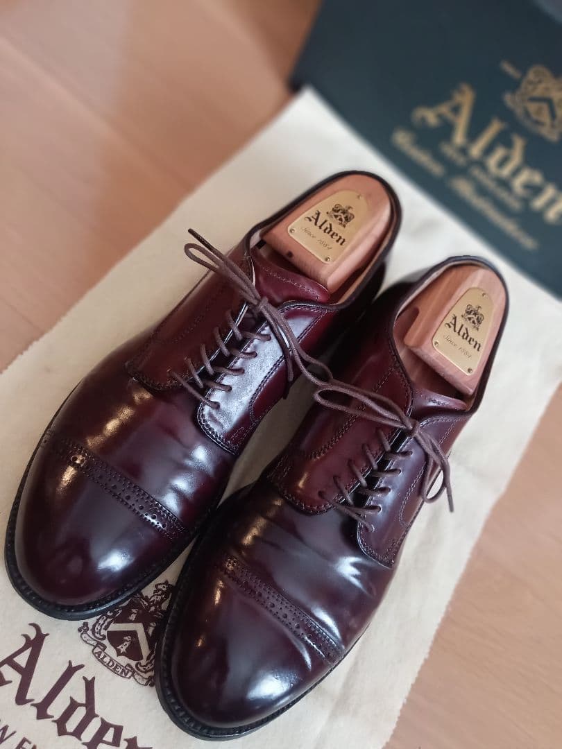 【極美品】Alden56201オールデンコードバンモディファイドラスト