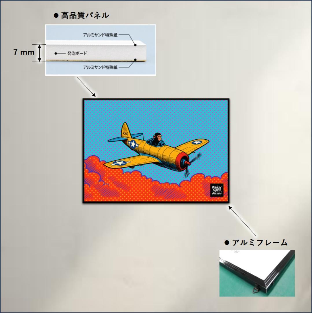 モンキー・パイロットの大冒険 グラフィックアート A1サイズ