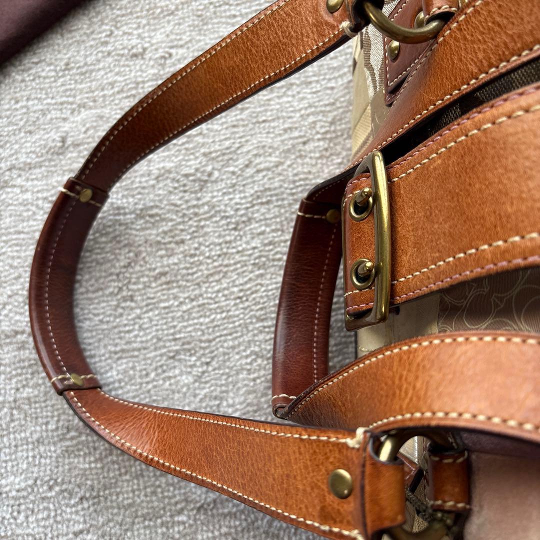 COACH パッチワークレザー ハンドバッグ保存袋付き　ヴィンテージ