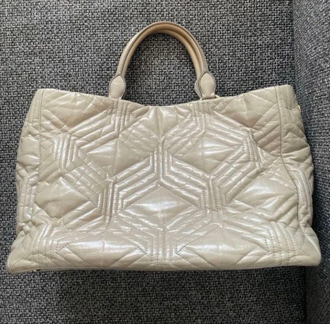 miumiu トートバッグ 2way ベージュ