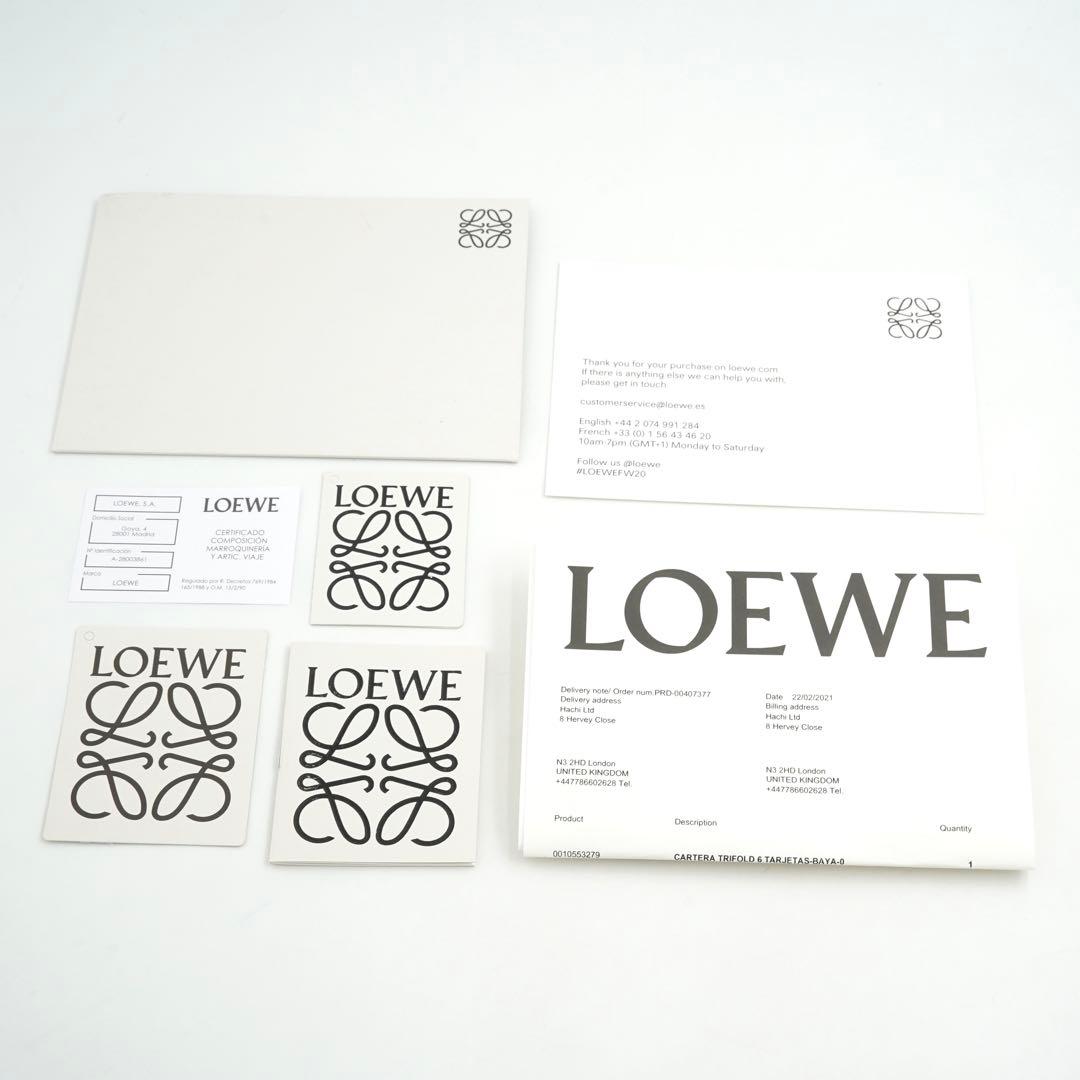 ✨未使用展示品・箱付き✨　LOEWE ミニ財布　トライフィールドウォレット