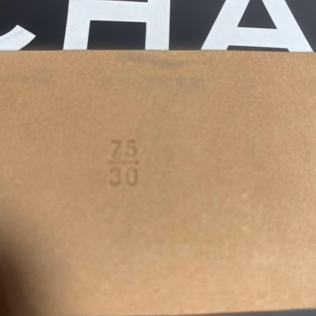 CHANEL ブラックレザーベルト CCロゴ