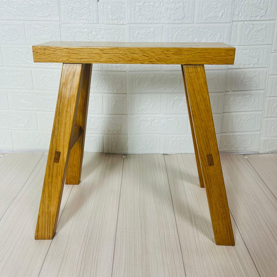 廃盤　良品計画　無垢材ベンチ オーク材 小 ミニベンチ 木製 天然木