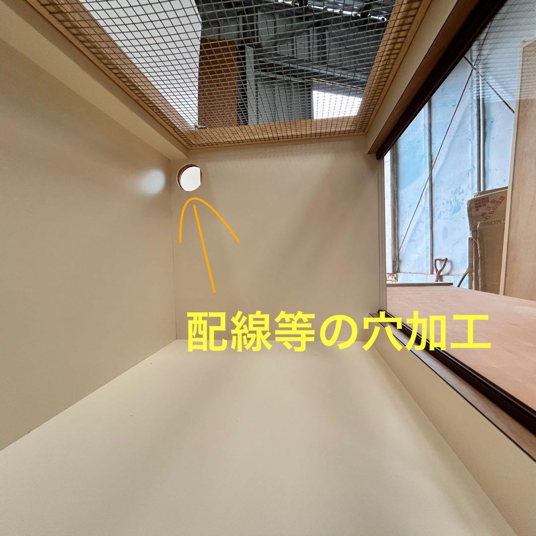 訳あり　木製　爬虫類ケージ｜小動物　メラミン化粧板　飼育ゲージ　ハンドメイド