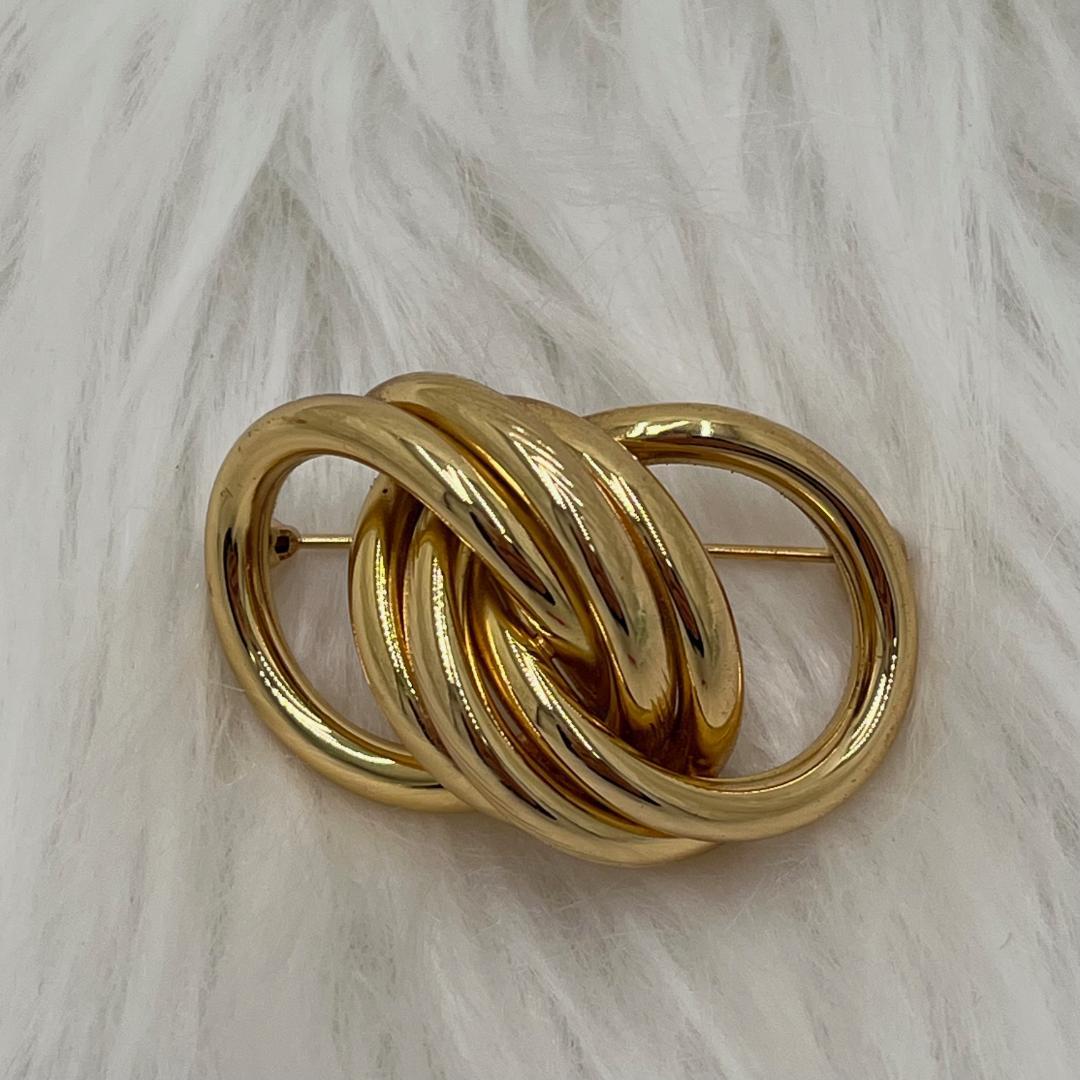 美品✨Christian Dior ディオール　ブローチ 　ゴールド