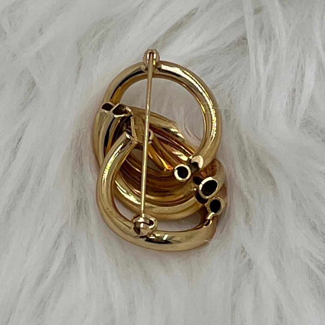 美品✨Christian Dior ディオール　ブローチ 　ゴールド