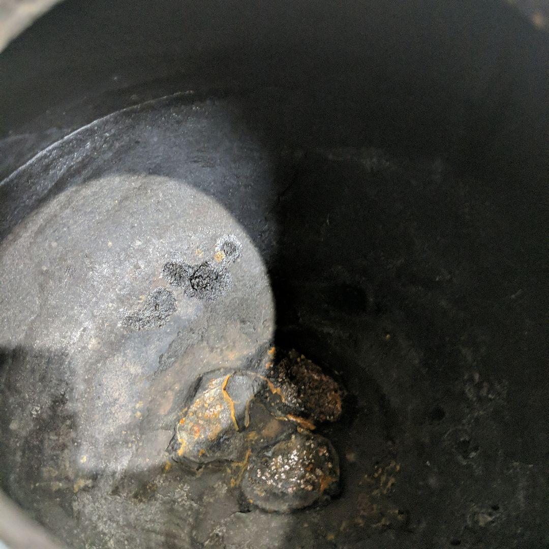 茶道具 炉釜 炉用釜 丸霰釜 釜鐶付き 茶道