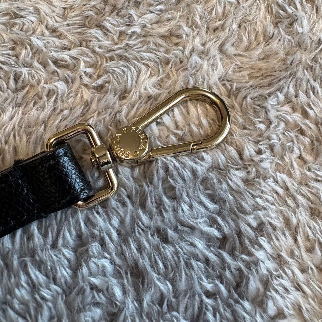 ◎美品◎ FURLA PIPER フルラ パイパー ブラックレザー ハンドバッグ