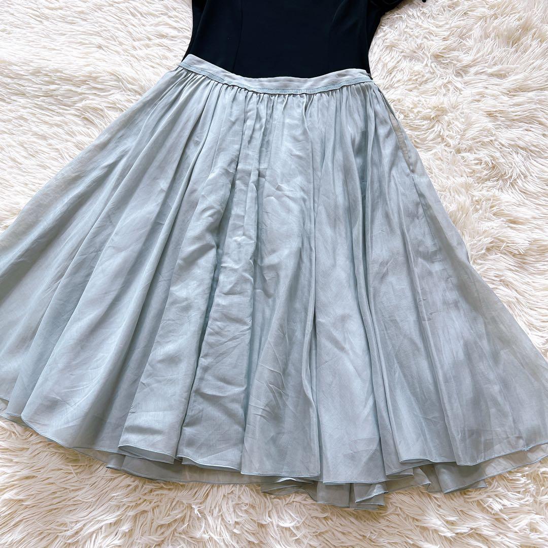 FOXEY フォクシー　シアーサーキュラースカート　グリーン