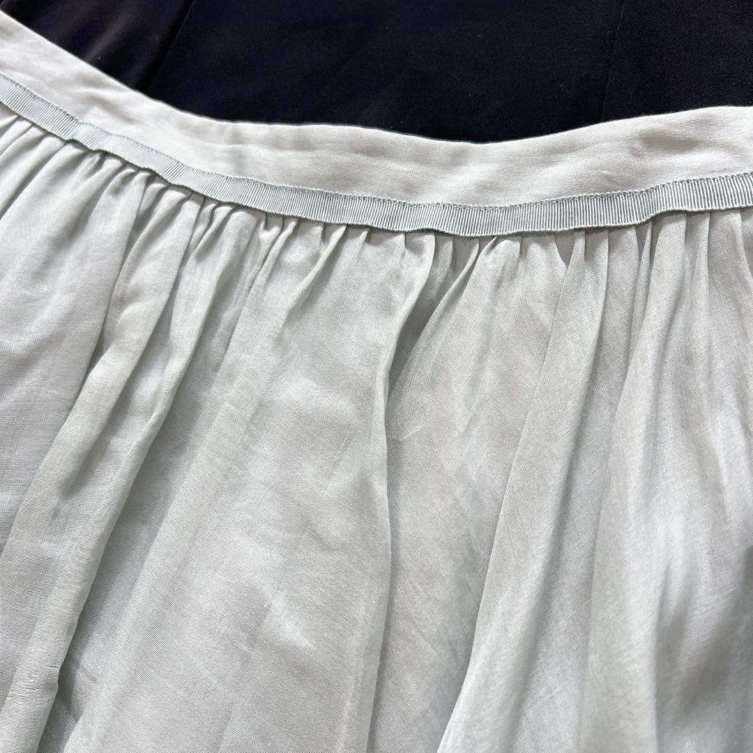 FOXEY フォクシー　シアーサーキュラースカート　グリーン