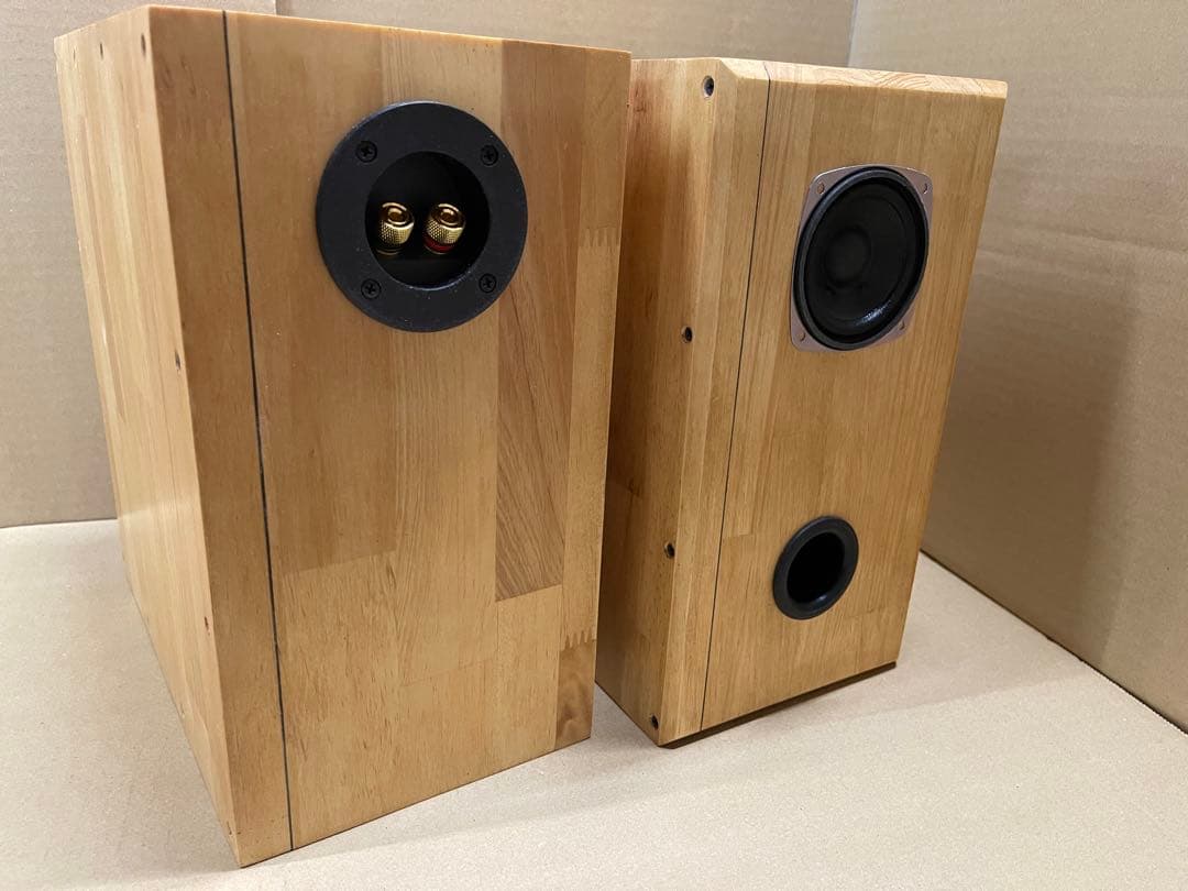 Wバスレフバックロード8cmユニット搭載 自作スピーカー