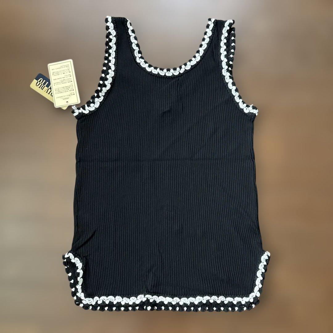 VIVI♡POPO　リブ編み ブラック タンクトップおまとめ商品