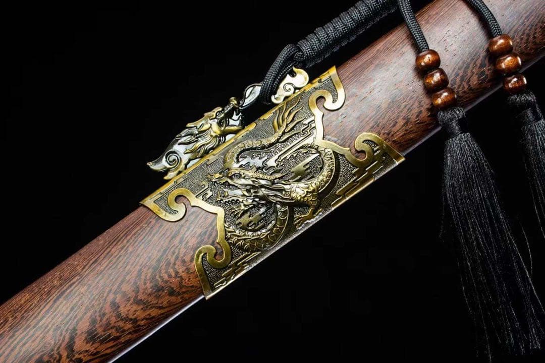 墨竜唐刀 刀装具 模擬刀 日本刀 模造刀 武具 舞踊刀