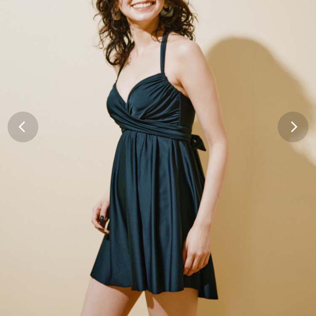 クロスワイヤーAライン　水着　9D-M　ブラック