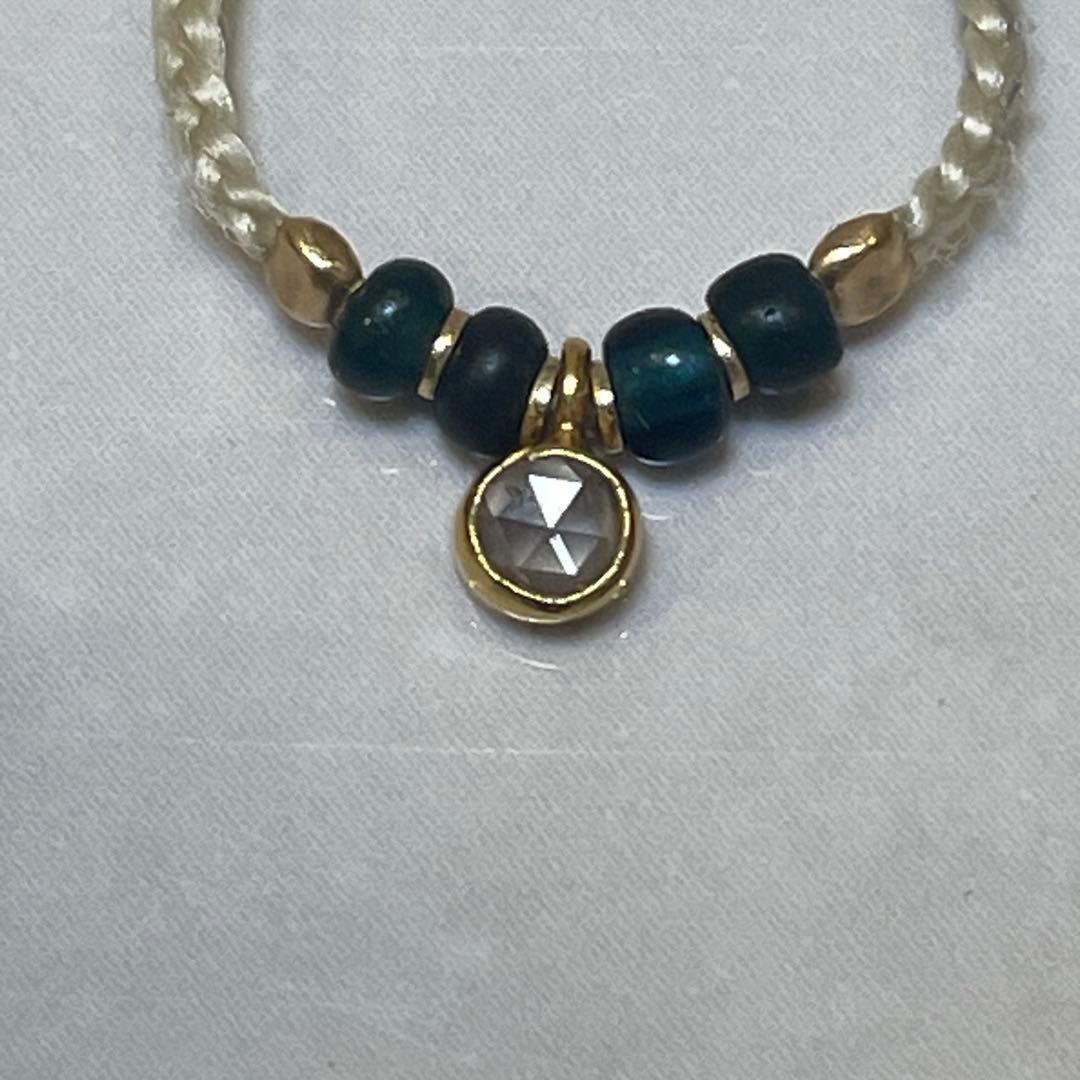 古代ビーズ リング ラピス ダイヤモンド 12号～13号