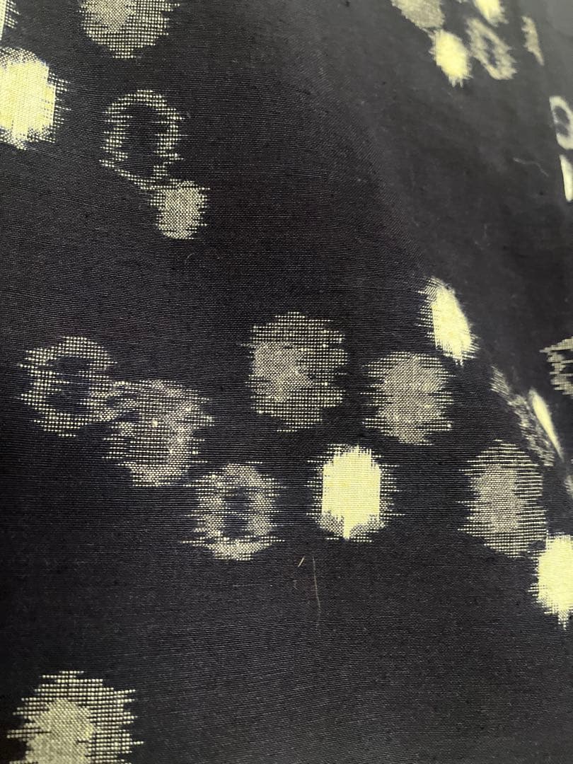 【お値下げ】訳あり★単衣久留米絣★牡丹雪柄★トールサイズ