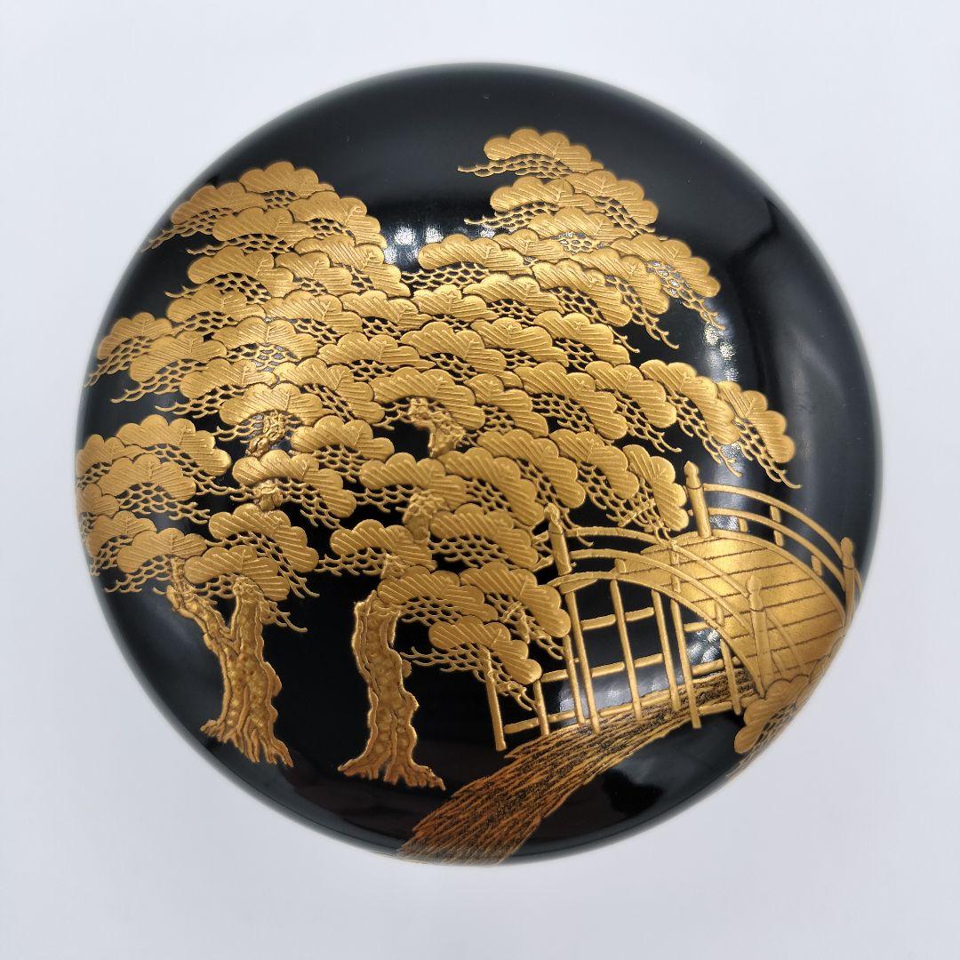 a191　棗　住吉　蒔絵　大棗　一瓢斉　茶道具　茶道　古物　古美術