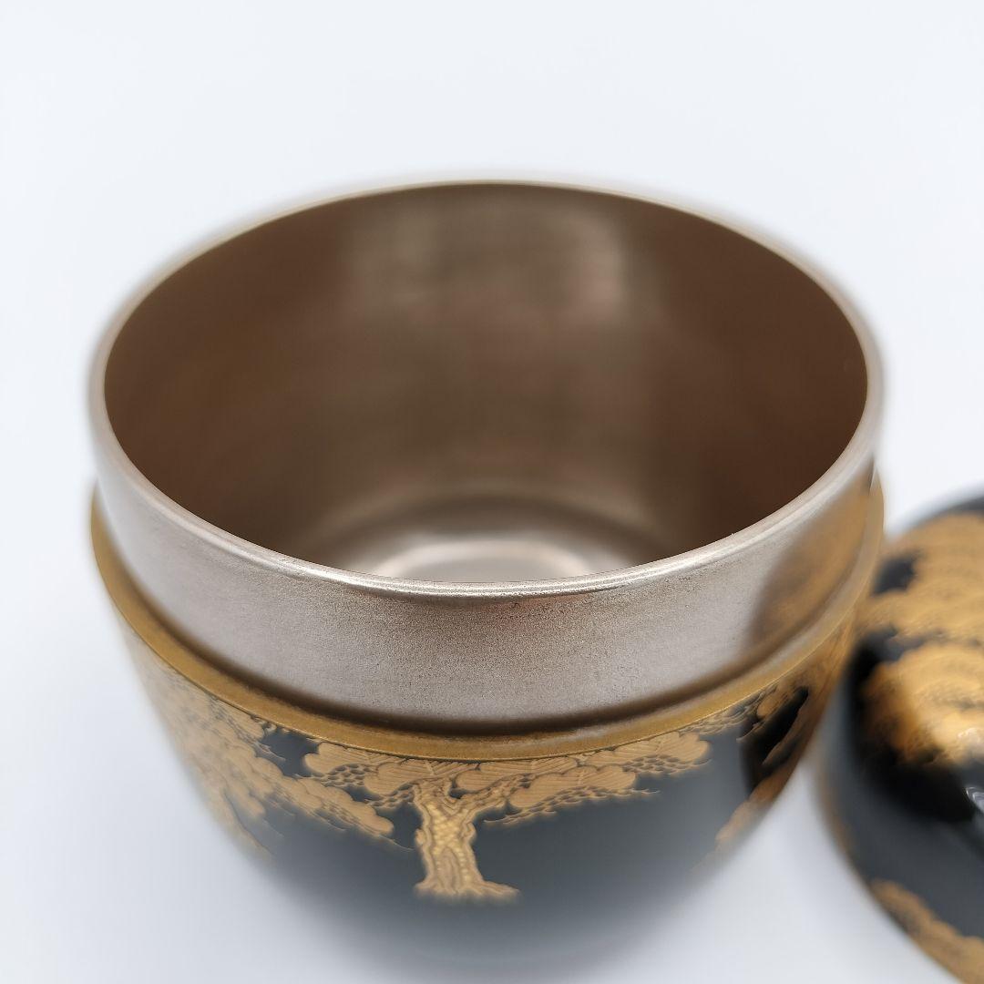 a191　棗　住吉　蒔絵　大棗　一瓢斉　茶道具　茶道　古物　古美術