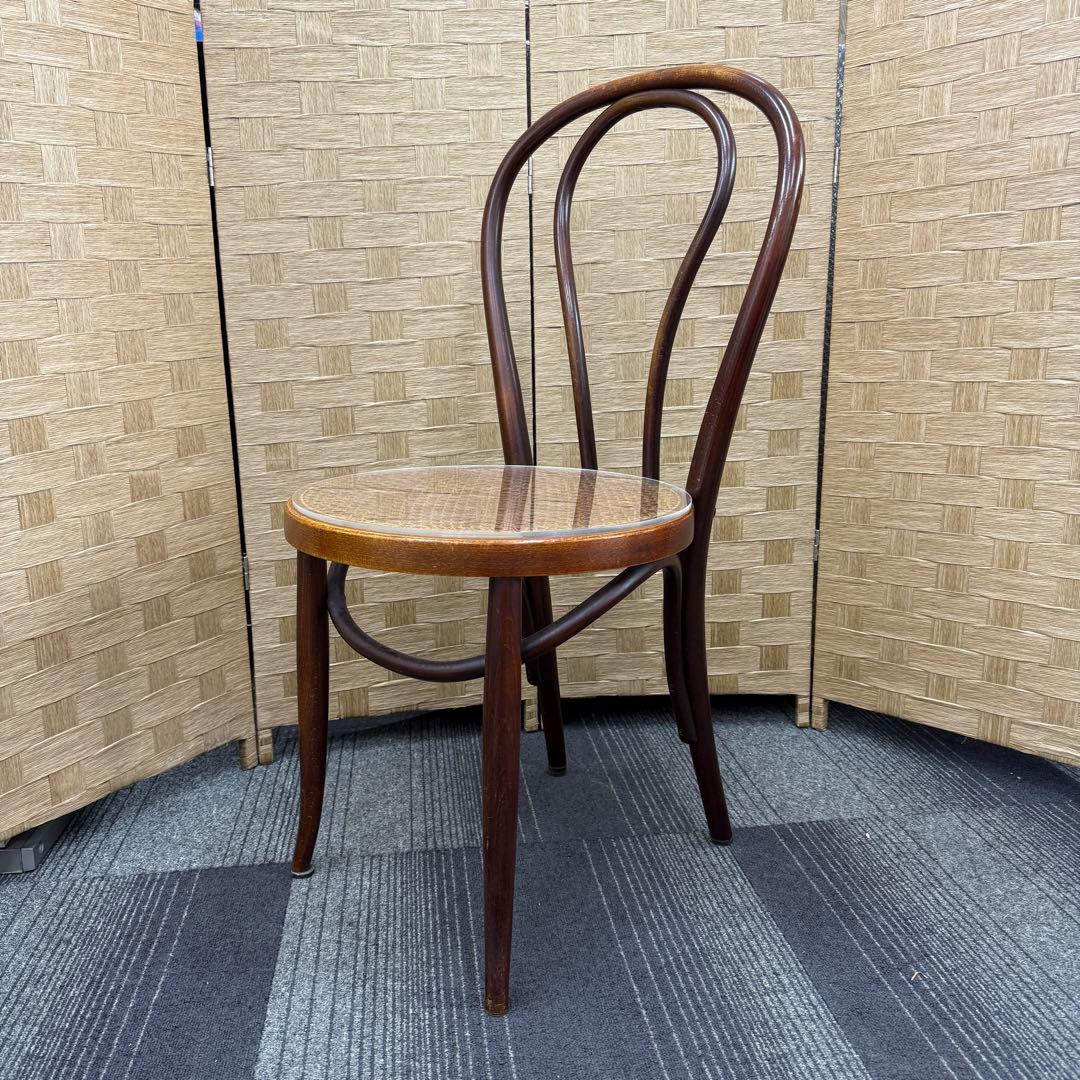 ☆秋田木工 AKITAMOKKO☆ベンドウッドチェア 曲木 籐 レトロ 椅子