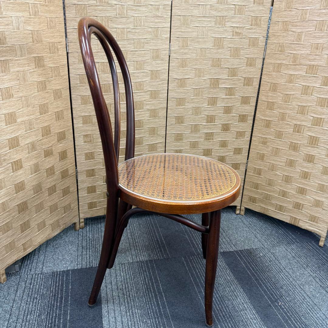☆秋田木工 AKITAMOKKO☆ベンドウッドチェア 曲木 籐 レトロ 椅子
