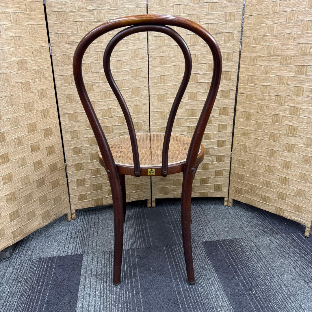 ☆秋田木工 AKITAMOKKO☆ベンドウッドチェア 曲木 籐 レトロ 椅子