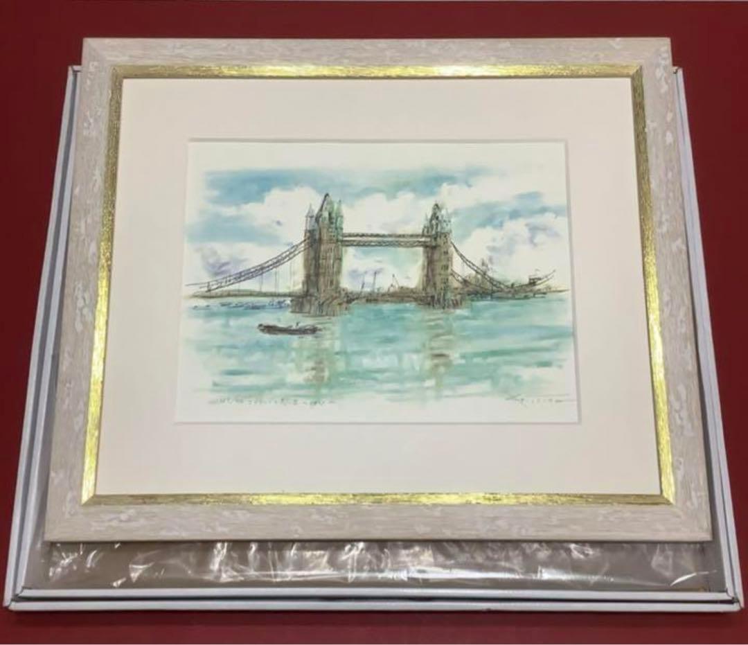 絵画・額縁・版画・津田 耕・新品未使用・〜イギリス〜・美術品・インテリア・雑貨