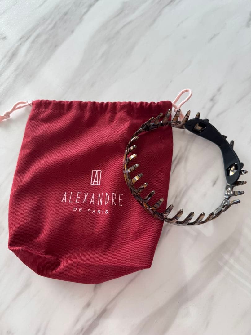 アレクサンドル ドゥ パリ カチューシャ コーム オニキス